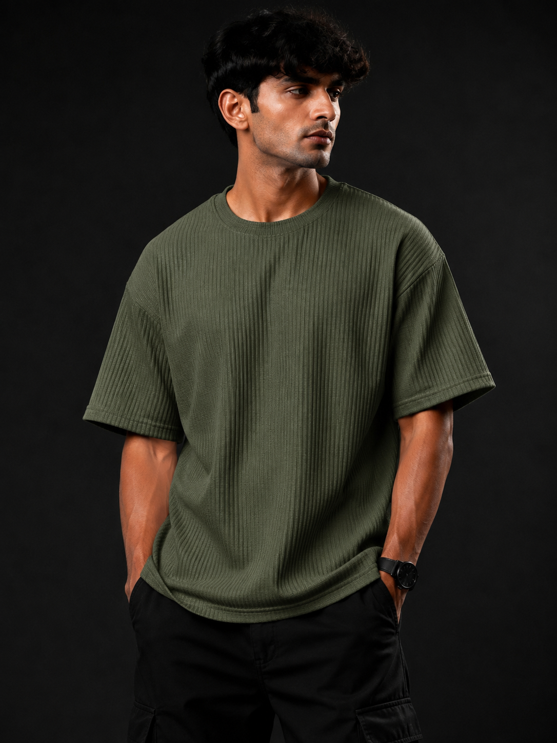 Legacy Core Thermal Textured Oversized T-Shirt