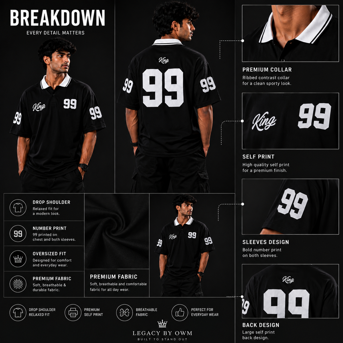 Legacy Varsity 99 Walk Polo – Oversized Edition