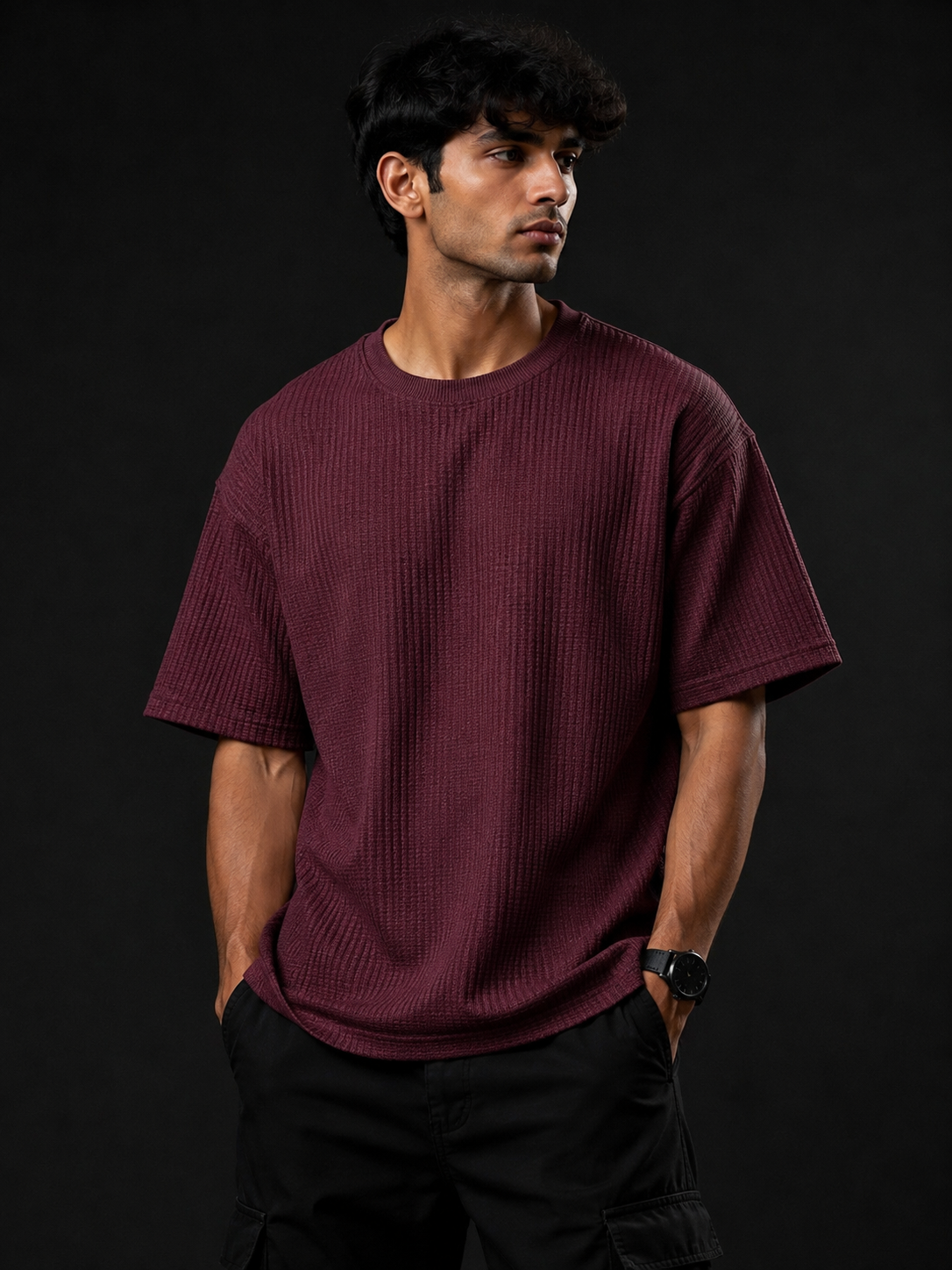 Legacy Core Thermal Textured Oversized T-Shirt